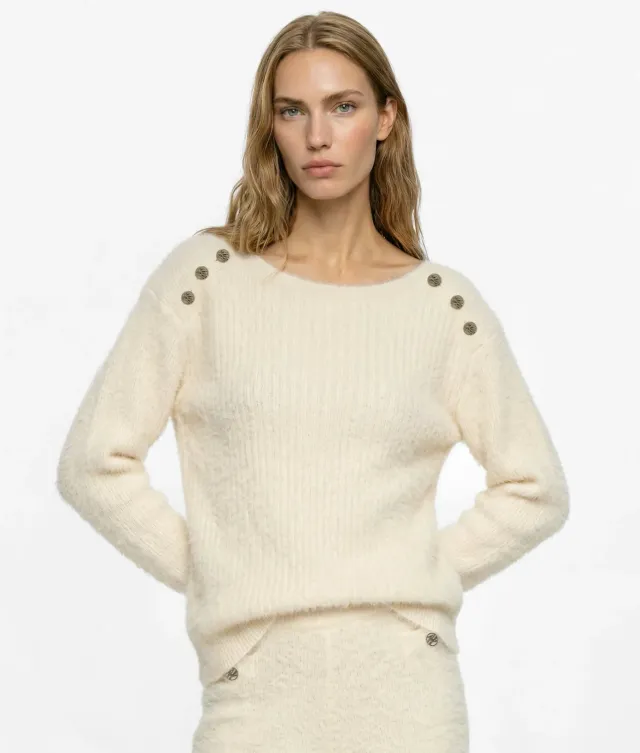 Karl Lagerfeld Fluffy Loungewear Pullover Damen XS-XL flauschig