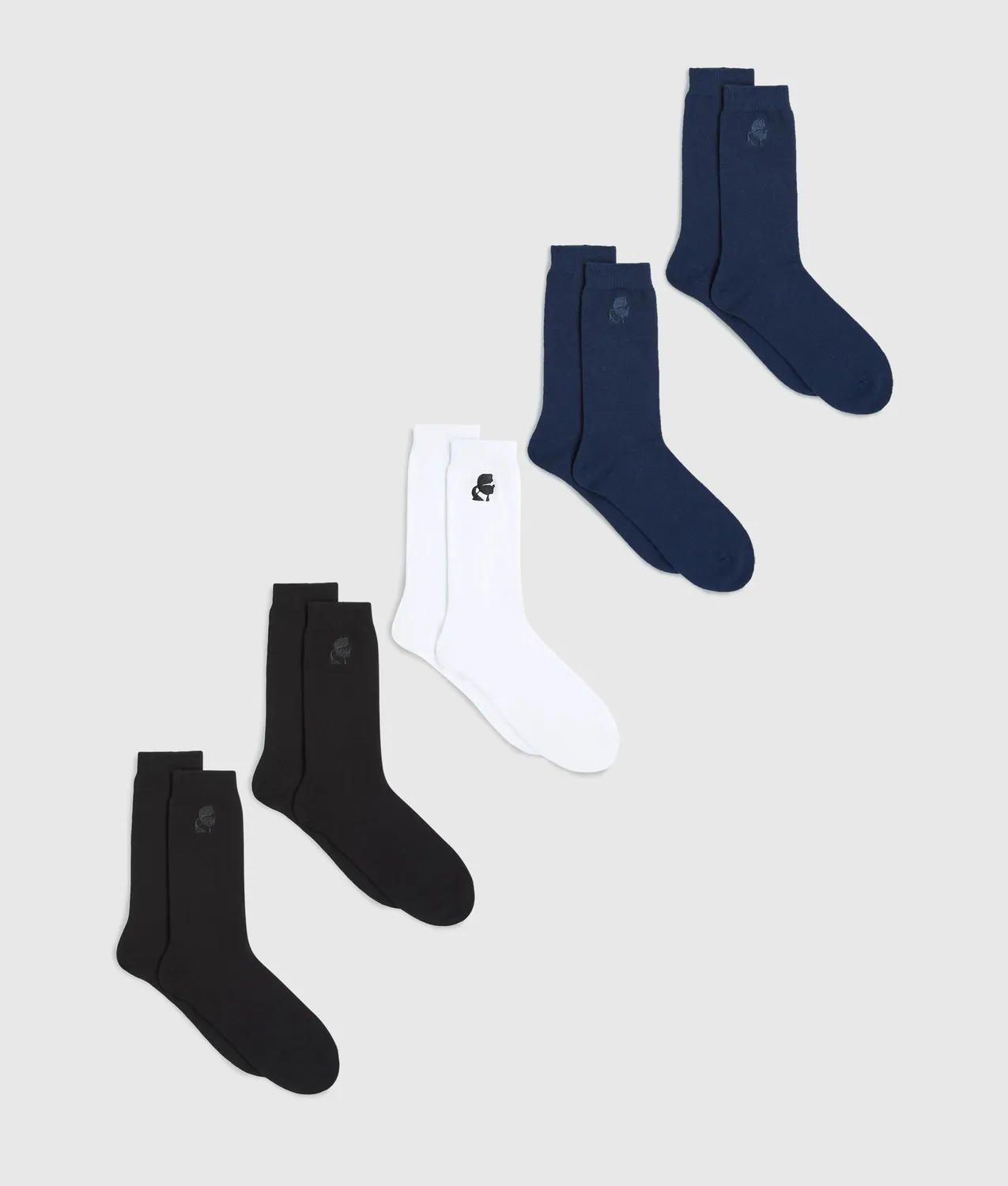 Karl Lagerfeld Ikon Kameo Socken 5er-Pack Baumwolle