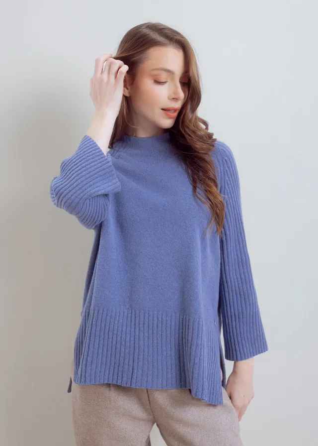 Senatex Pima Pullover Pulli Ice Baumwoll-Mix