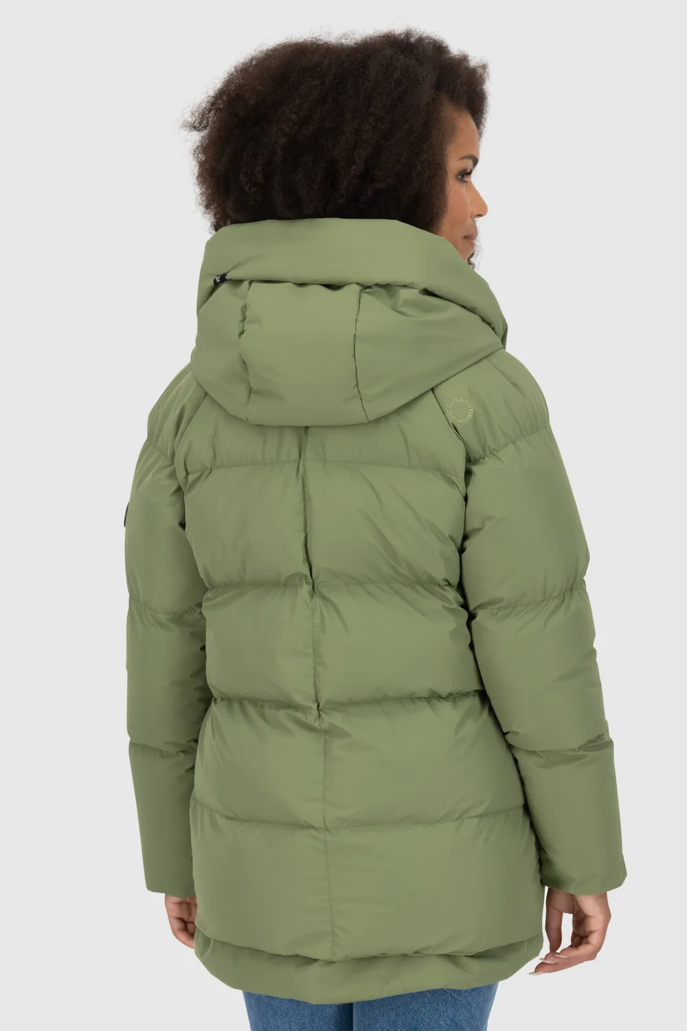 Alife & Kickin LykkeAK A Puffer Parka Damen grün gefüttert