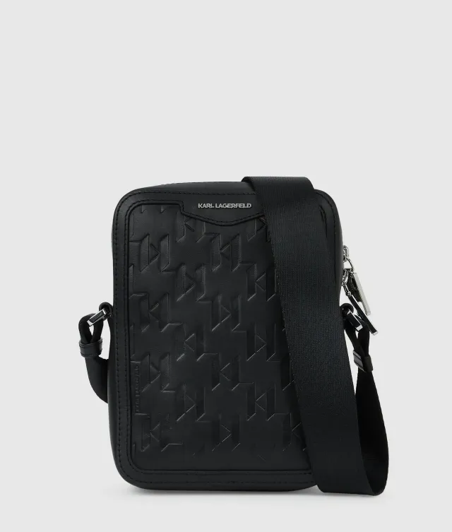 Karl Lagerfeld K/Loom Crossbody Bag Leder schwarz