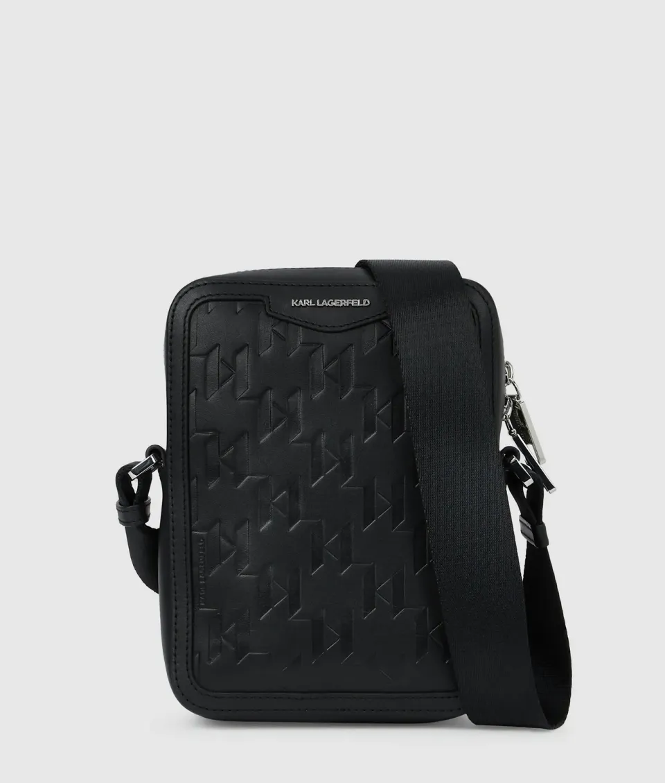 Karl Lagerfeld K/Loom Crossbody Bag Leder schwarz