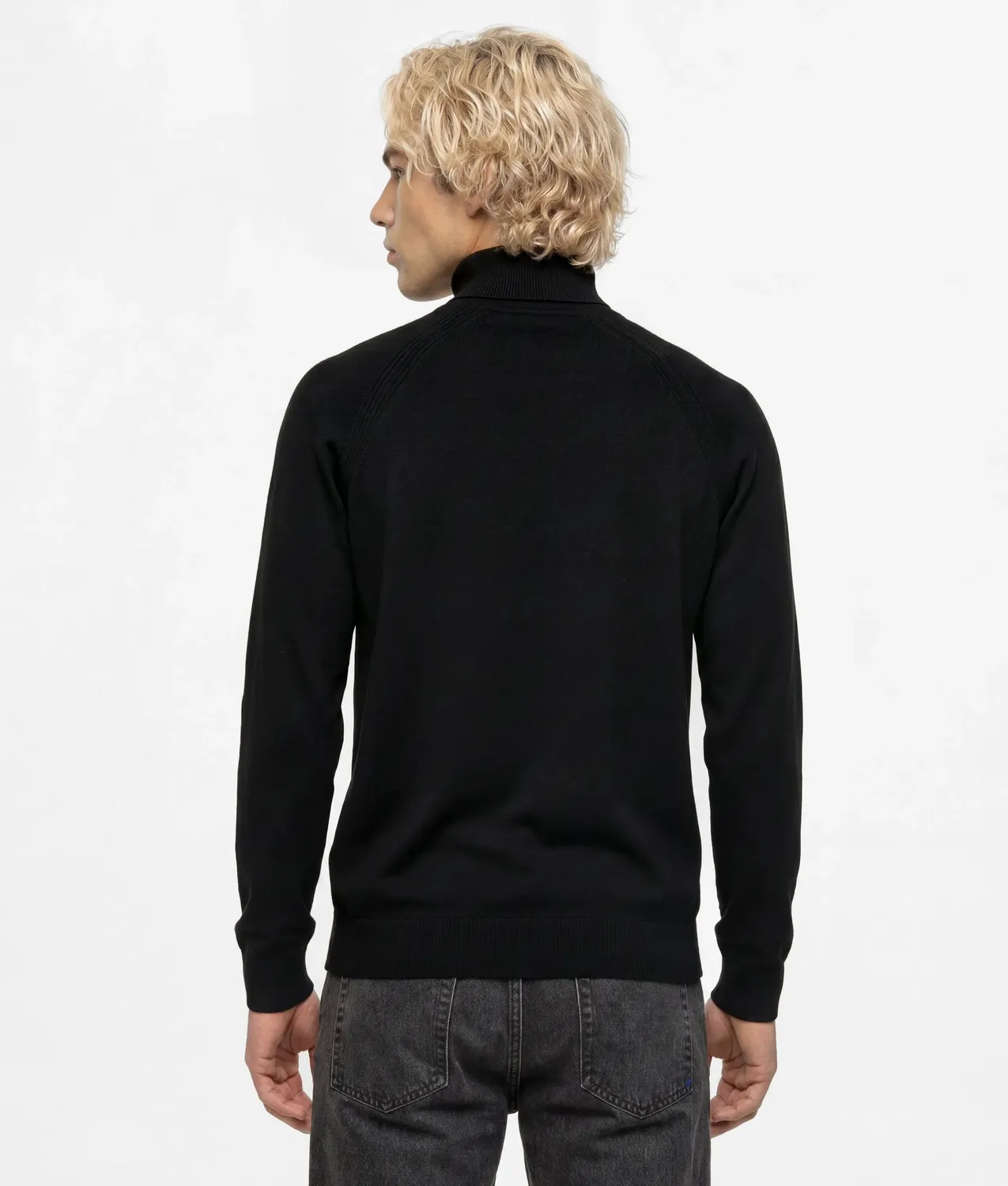 Karl Lagerfeld KL Jeans Rollkragenpullover M Leichtstrick