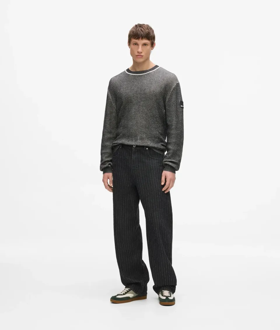 Karl Lagerfeld KL Jeans Pinstripe Relaxed Nadelstreifen