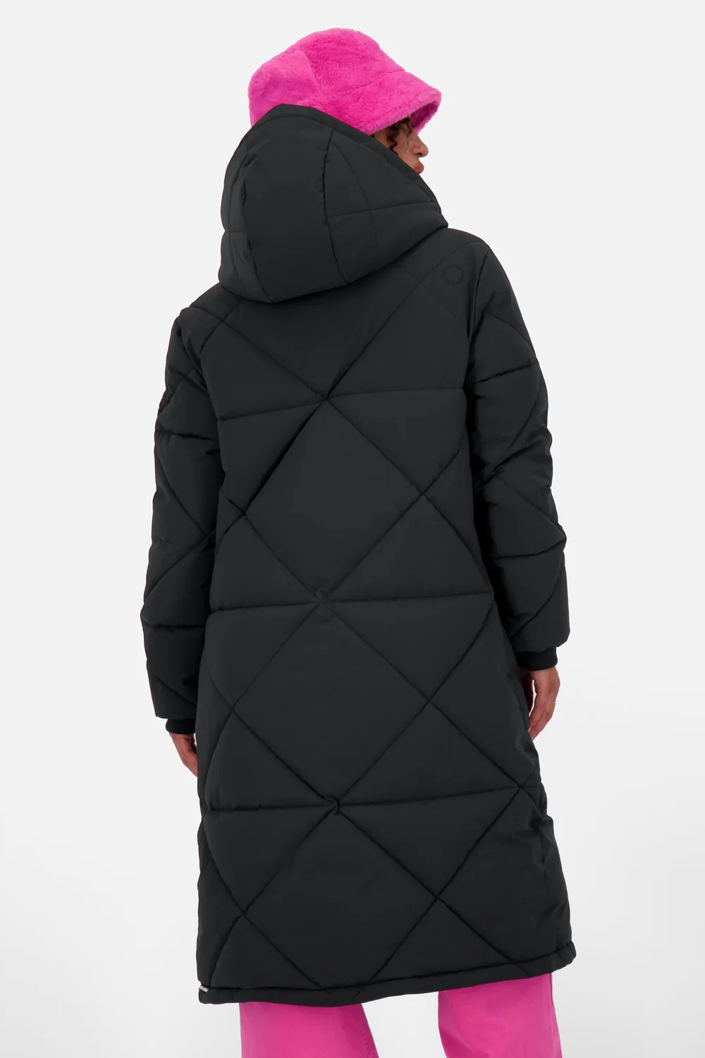 Alife & Kickin EnyaAK A Puffermantel Schwarz lang
