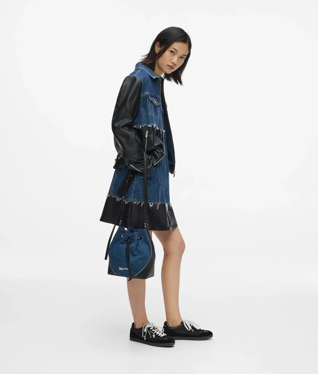 Karl Lagerfeld Jeans Rebel Beuteltasche Denim Einheitsgröße