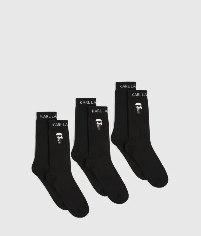 Karl Lagerfeld Ikon Socken Herren 3er-Pack