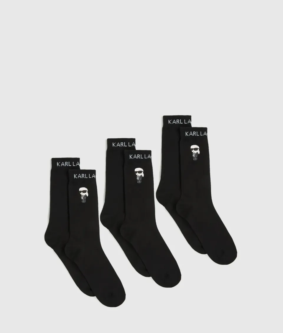 Karl Lagerfeld Ikon Socken Herren 3er-Pack
