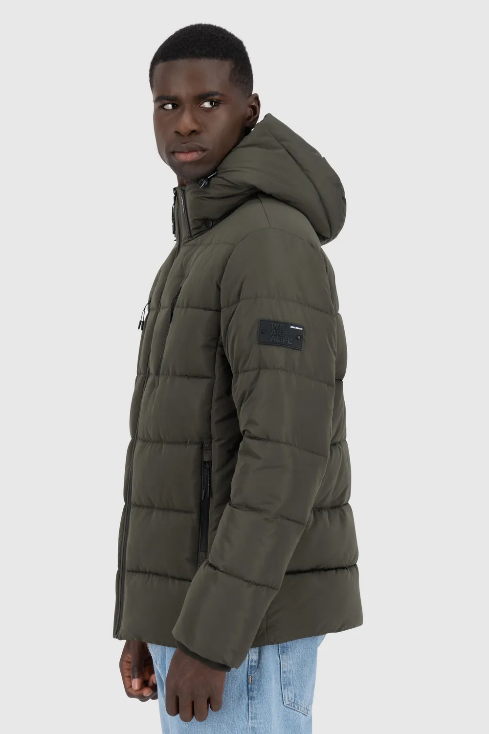 Alife & Kickin BranAK A Puffer Jacke Herren Schwarz