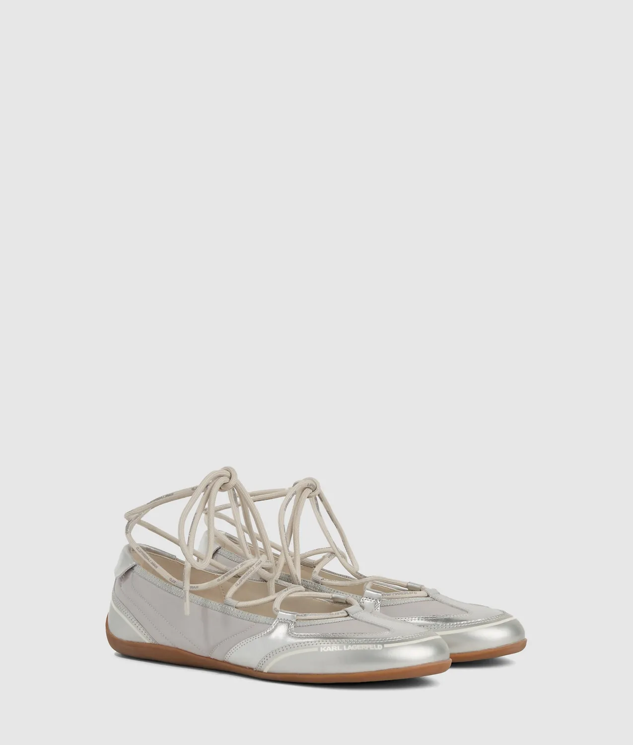 Karl Lagerfeld Altia Ballerinas Damen metallic Criss-Cross