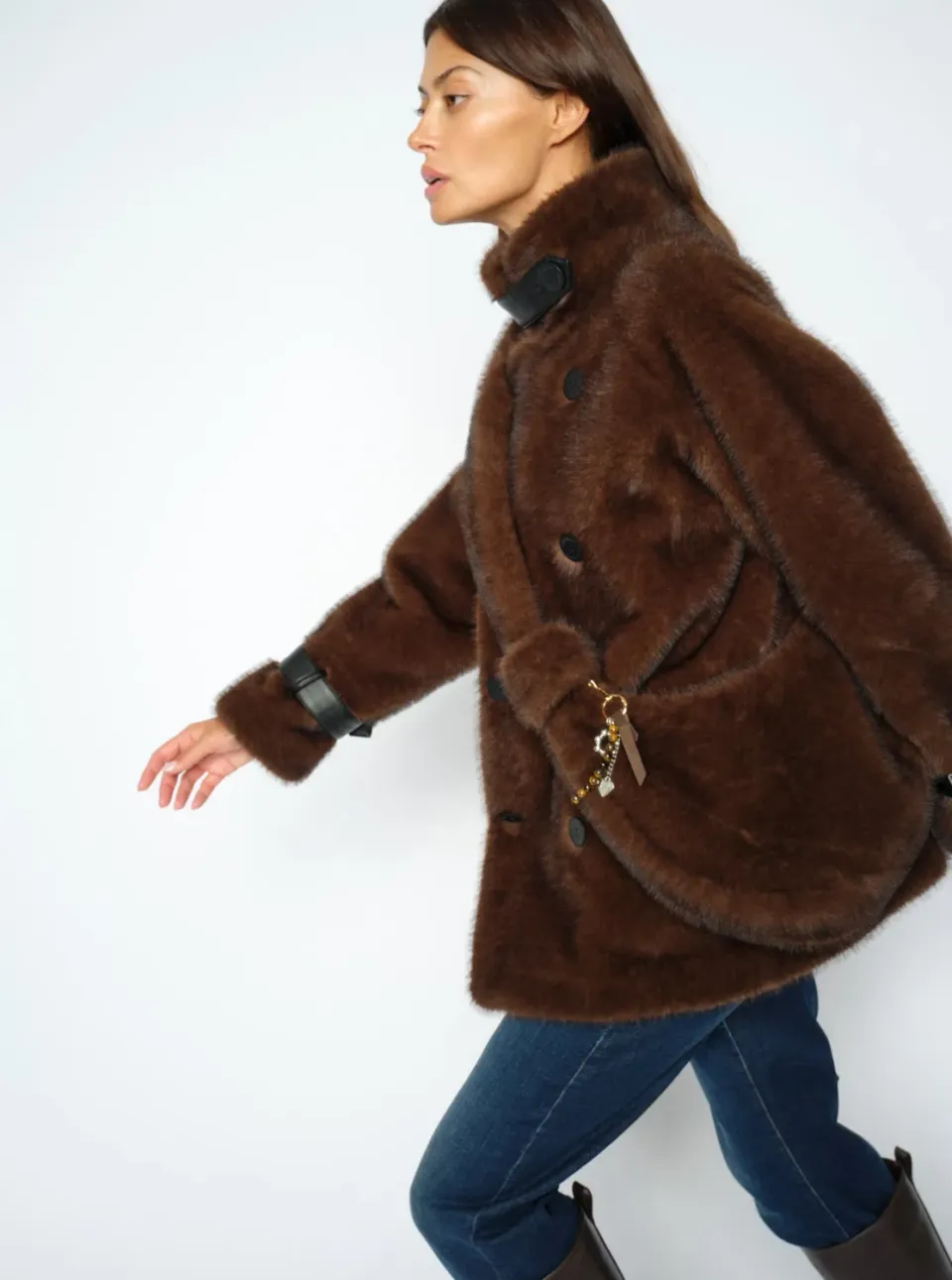 Mos Mosh MMCia Faux Fur Tasche Delicioso Plüsch