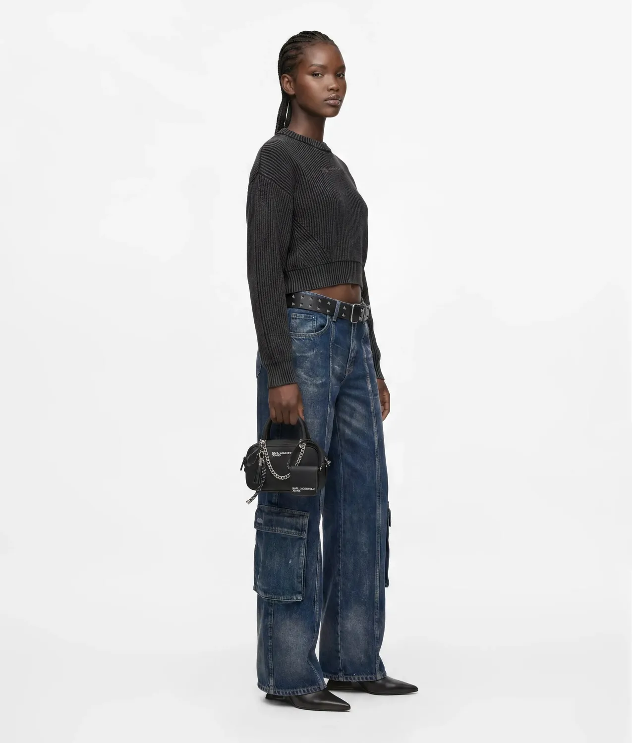 Karl Lagerfeld KL Jeans Charms Crossbody Bag Top-Handle