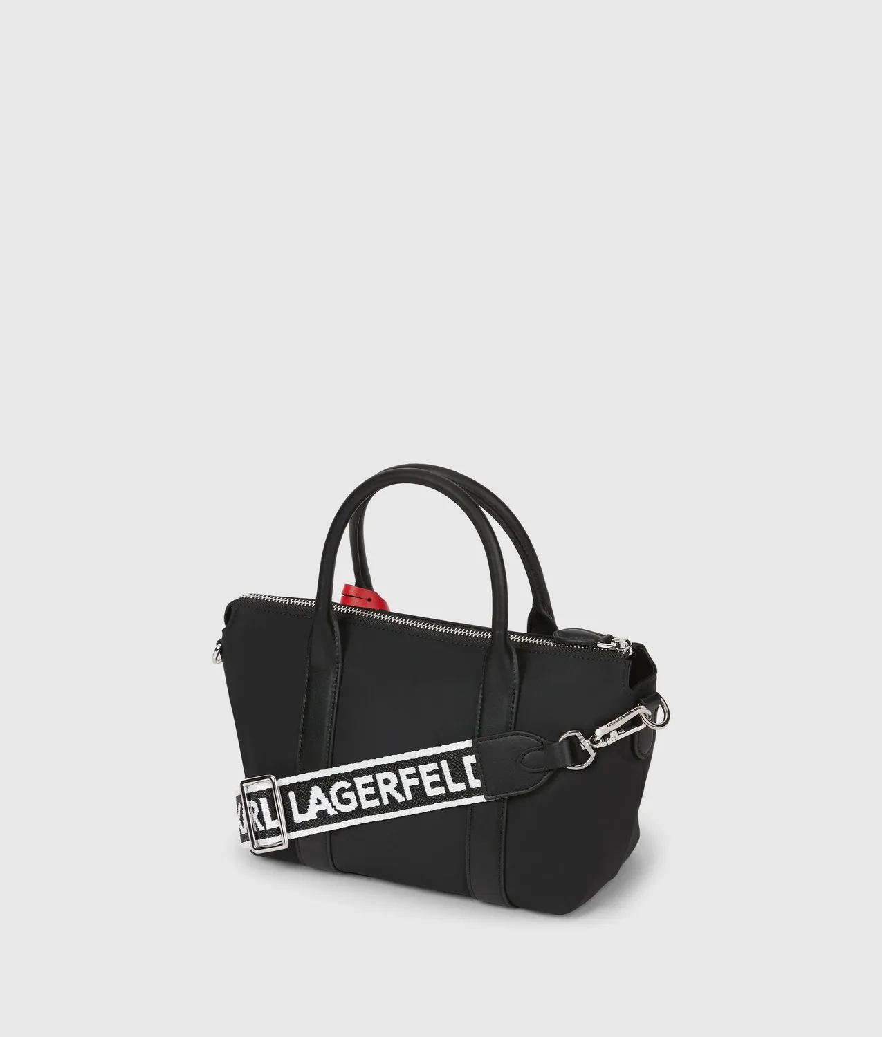 Karl Lagerfeld Ikon Nylon Charm Tote Tasche klein
