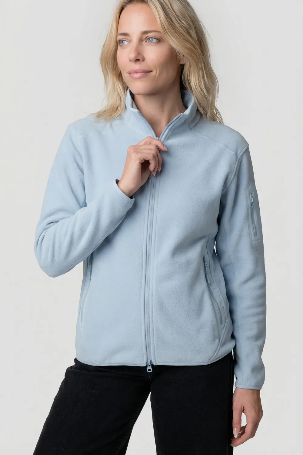 Alife & Kickin SagaAK F Fleece Sweatjacke Damen Blau