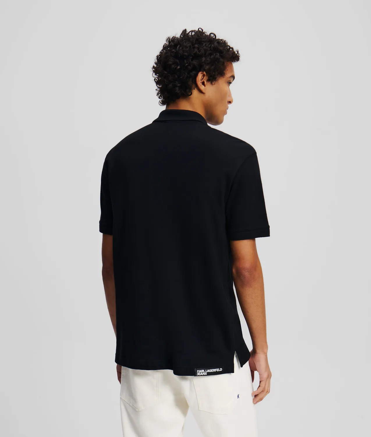 Karl Lagerfeld KL Jeans Logo Poloshirt Bio-Baumwolle