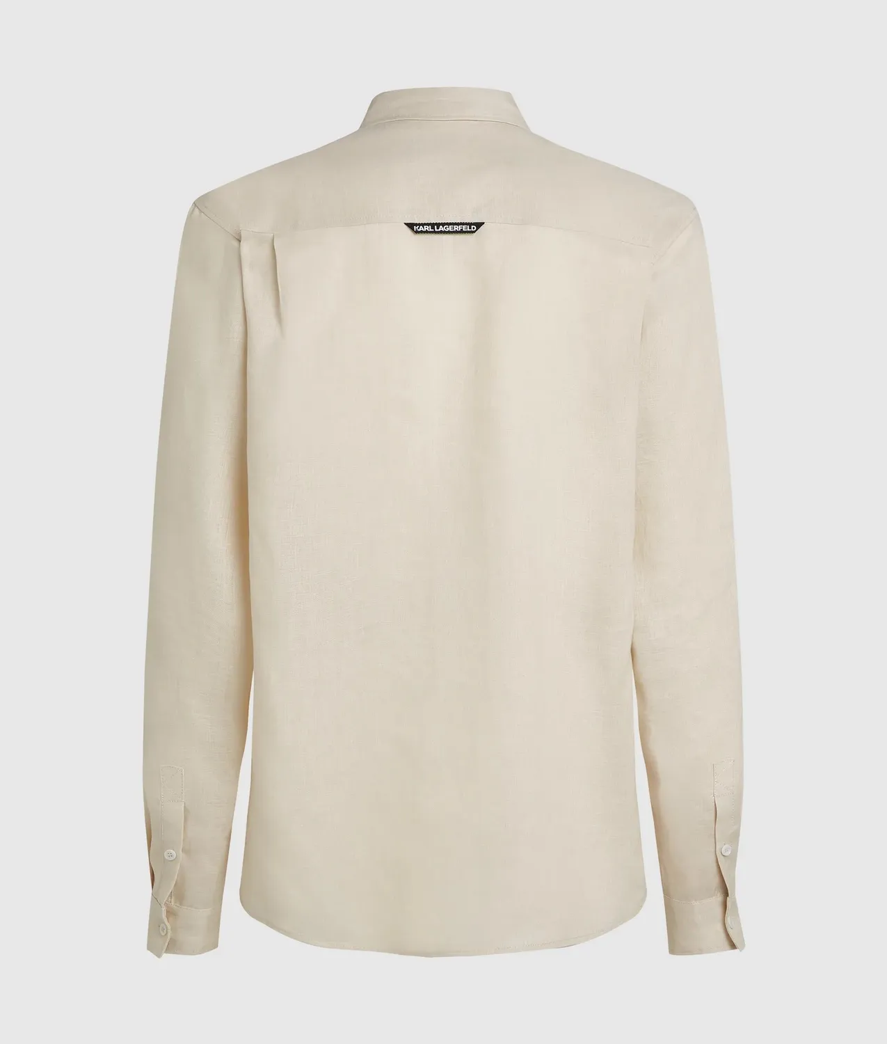 Karl Lagerfeld Monogram Leinenhemd Herren Langarm