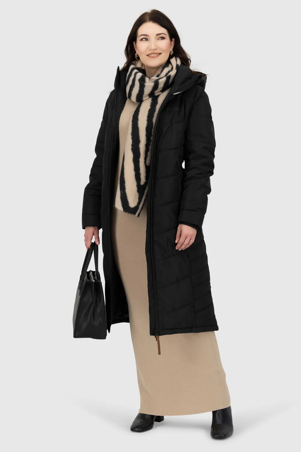 Alife & Kickin JuaAK A Puffer Coat Schwarz Damen warm