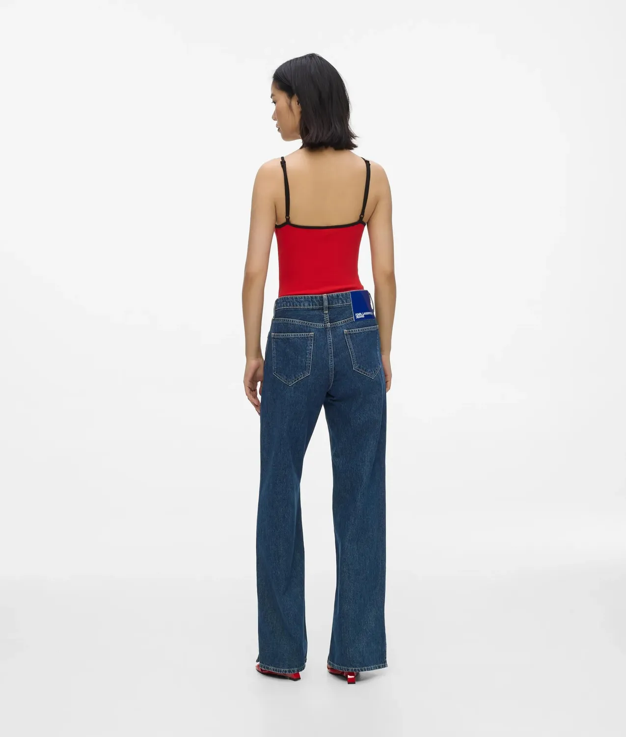 Karl Lagerfeld KL Jeans Split-Hem Relaxed Jeans Damen Mid-Rise