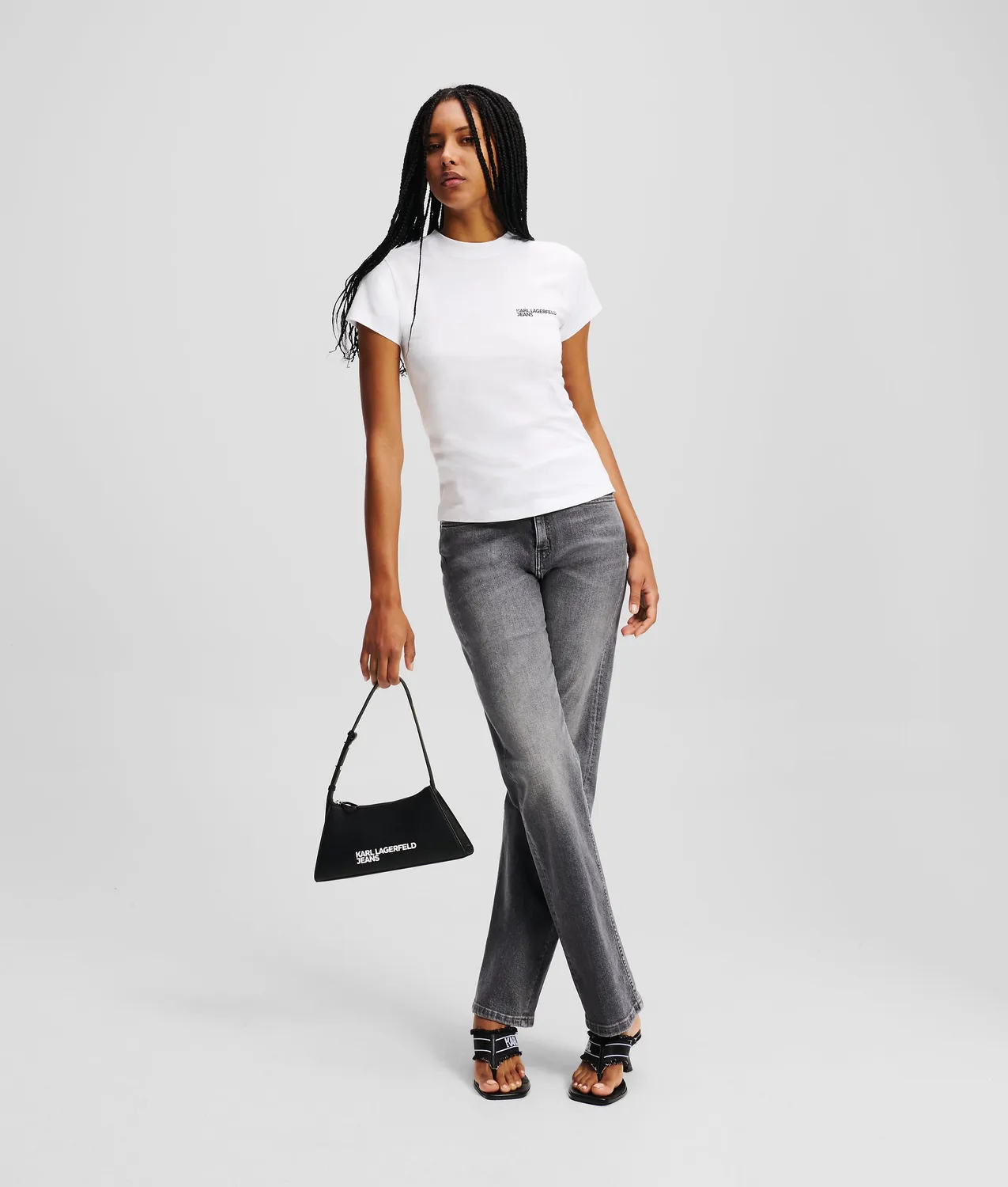Karl Lagerfeld KL Jeans Slim T-Shirt Logo Baumwolle