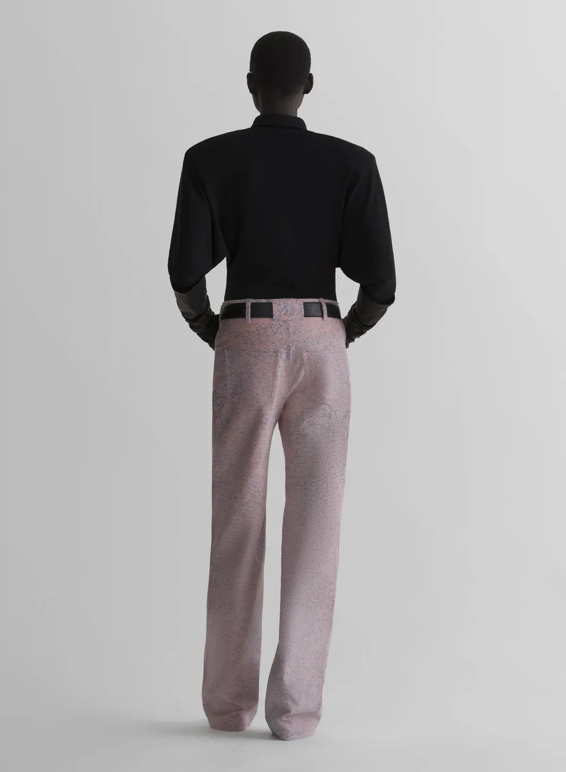 Mugler Batsleeves Polo Bodysuit Body schwarz