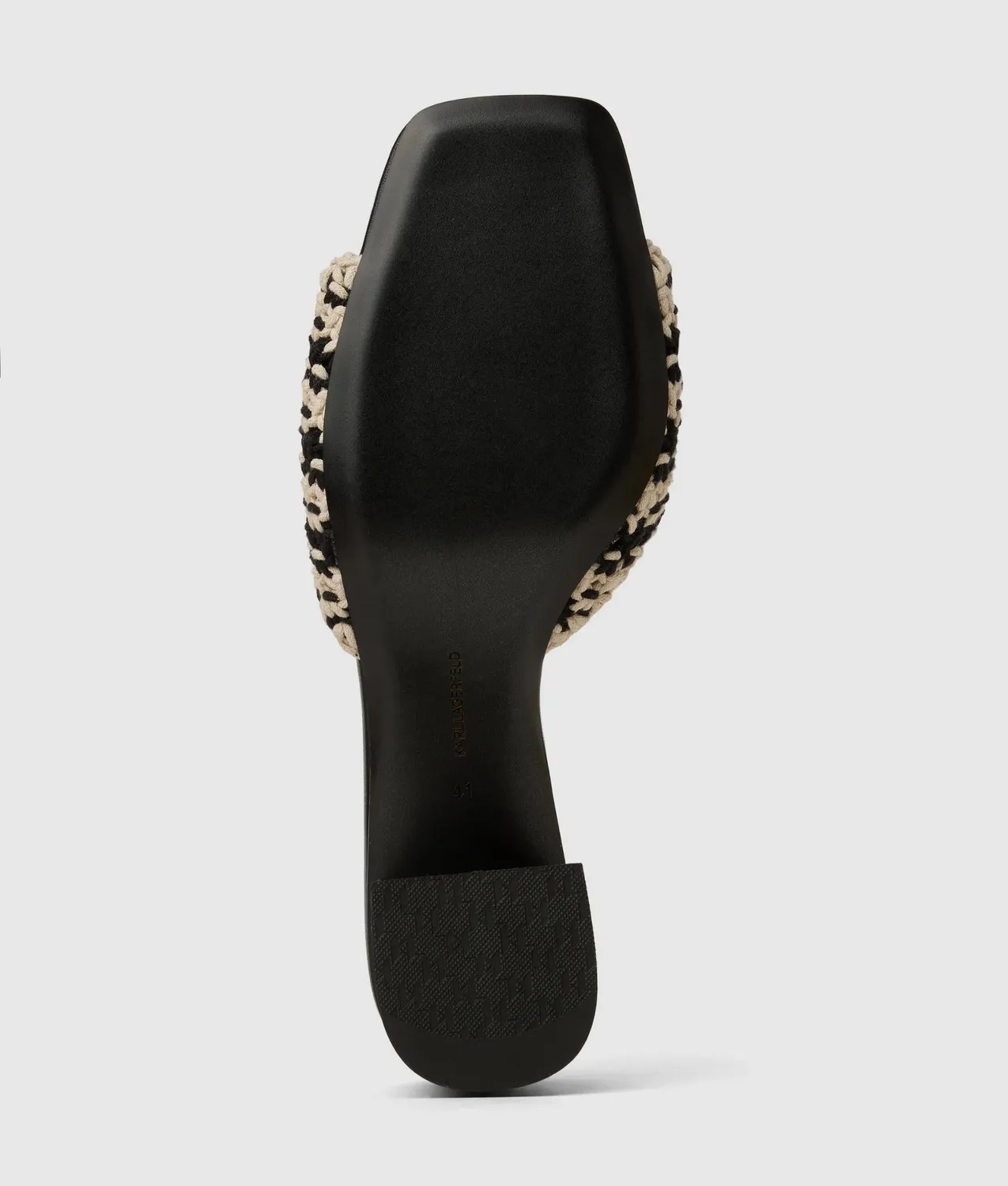 Karl Lagerfeld Plaza II Sandalen Häkel Blockabsatz Gr.4-10