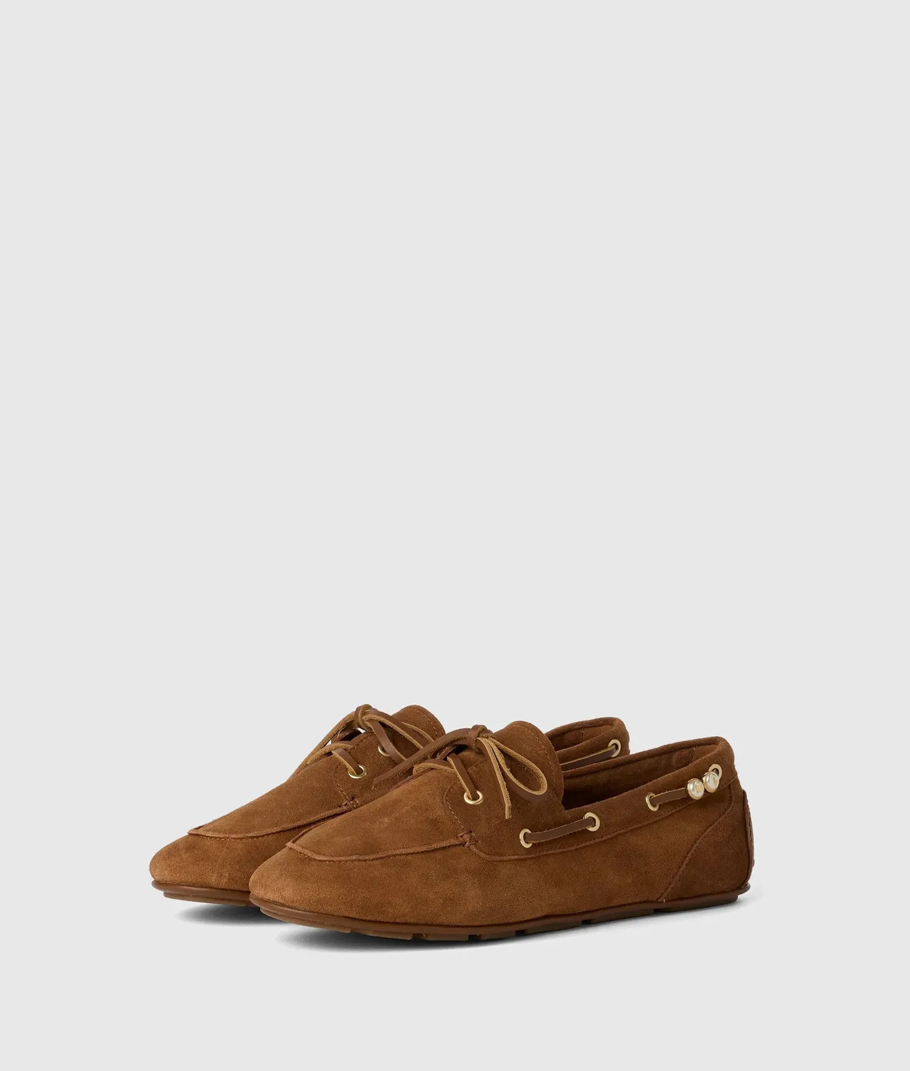 Karl Lagerfeld Ariella Bootsschuhe Suede Perlen Gr 4-10