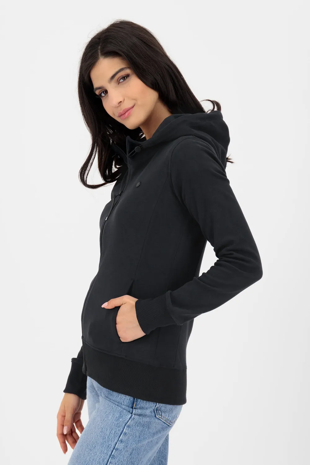 Alife & Kickin LissandraAK A Sweatjacke Schwarz Kapuze