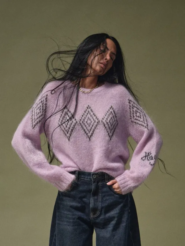 Mos Mosh MMBass Sheer Pullover Fair Orchid