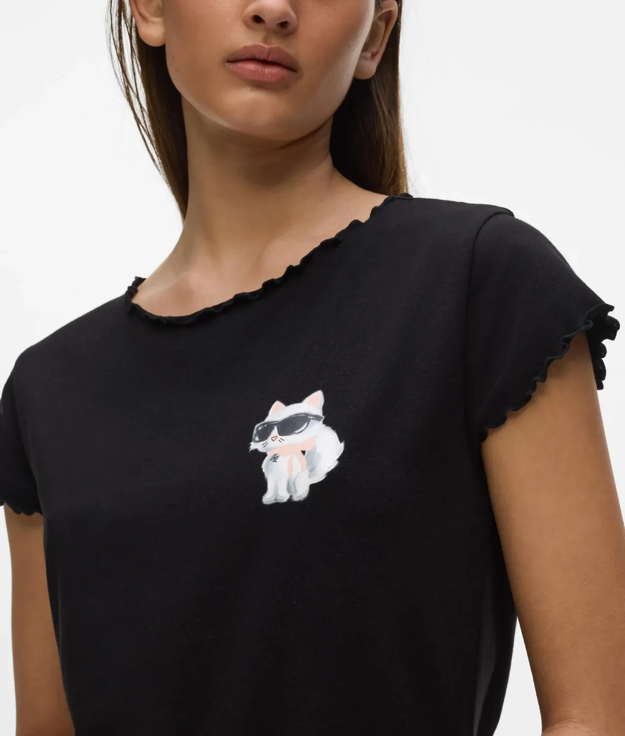 Karl Lagerfeld Ikon Choupette Pyjama T-Shirt Bio