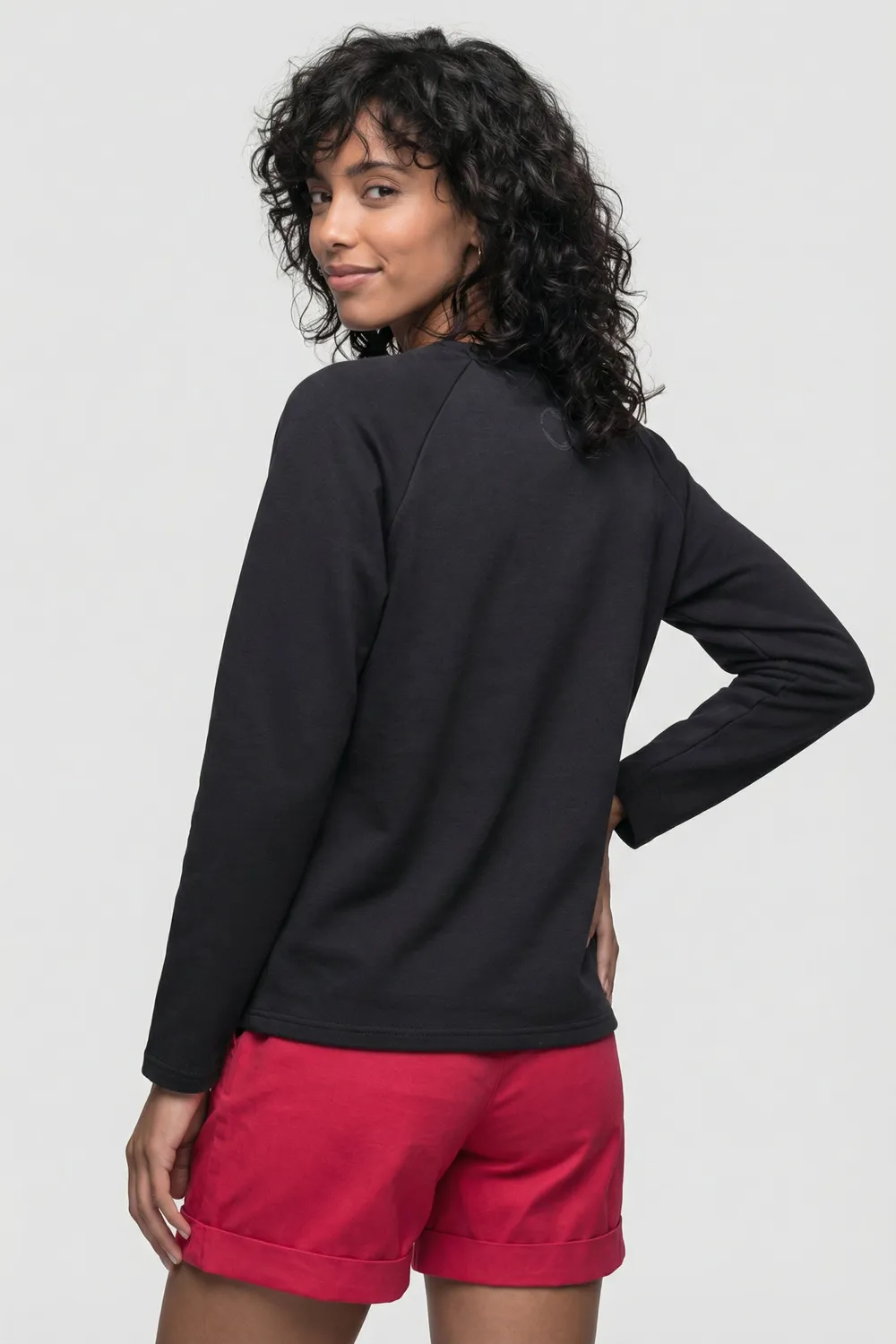 Alife & Kickin MarciaAK A Sweatshirt Schwarz Damen Rundhals