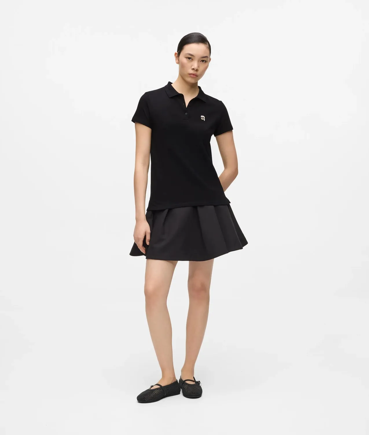 Karl Lagerfeld Ikon Pique Polo Bio-Baumwolle