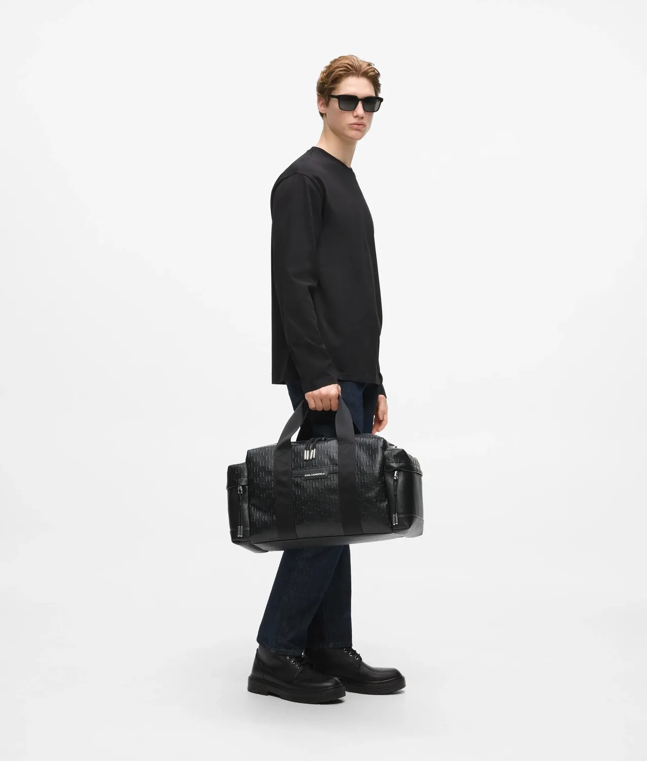 Karl Lagerfeld K/Monogram Weekender Tasche perforiert One Size