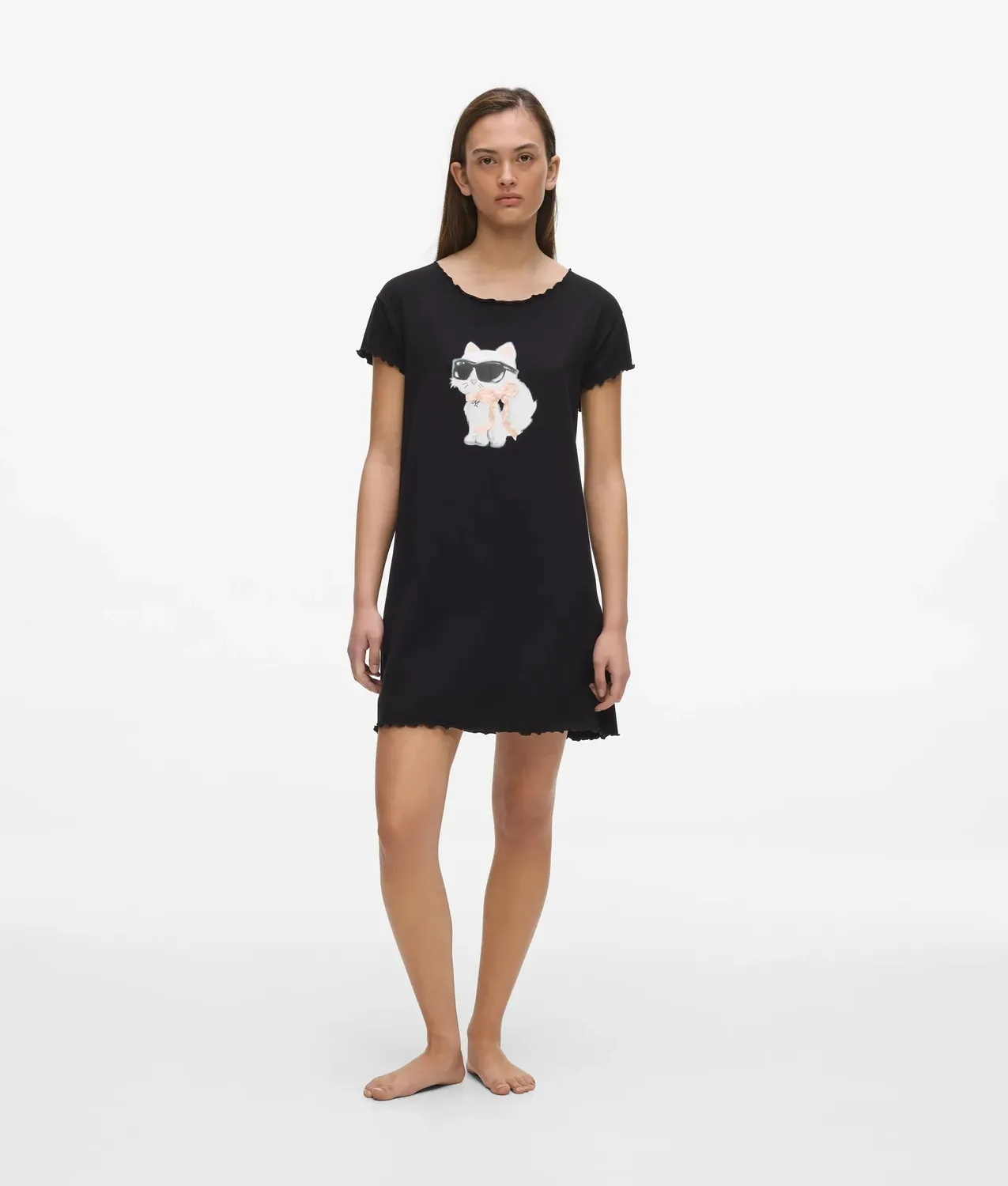Karl Lagerfeld Ikon Choupette Nachthemd Damen Schlafkleid