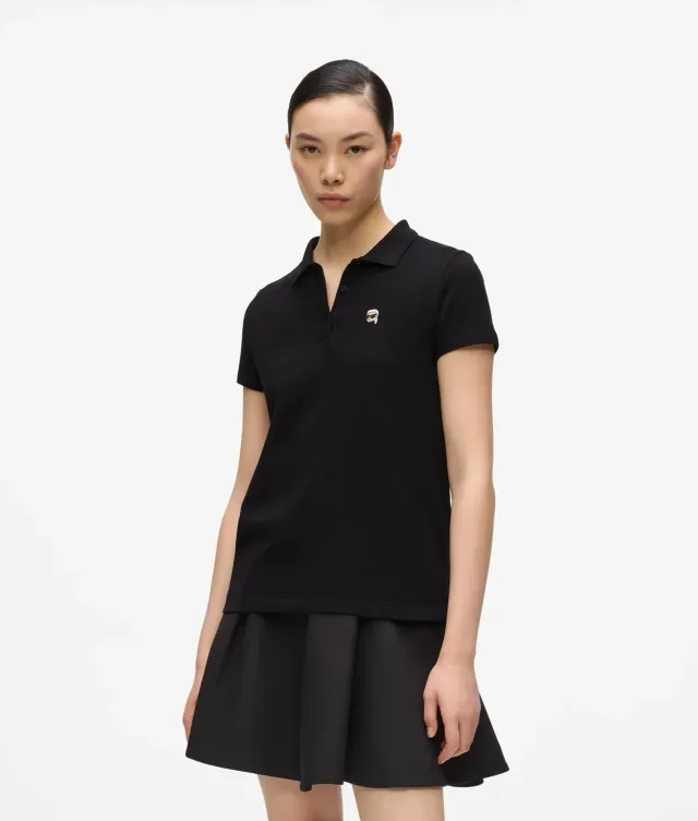 Karl Lagerfeld Ikon Pique Polo Bio-Baumwolle