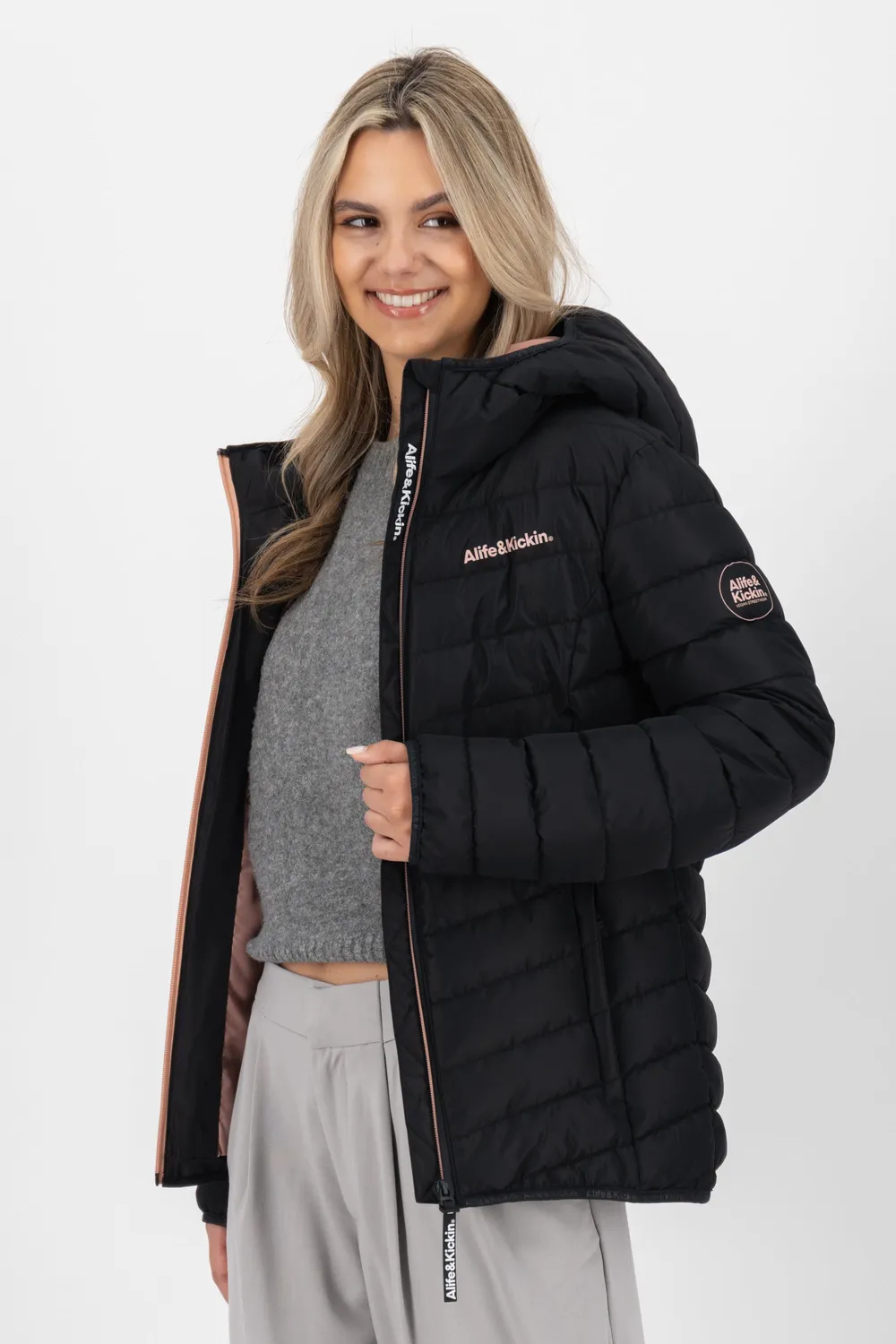 Alife & Kickin RabeaAK A Jacke Schwarz wattiert