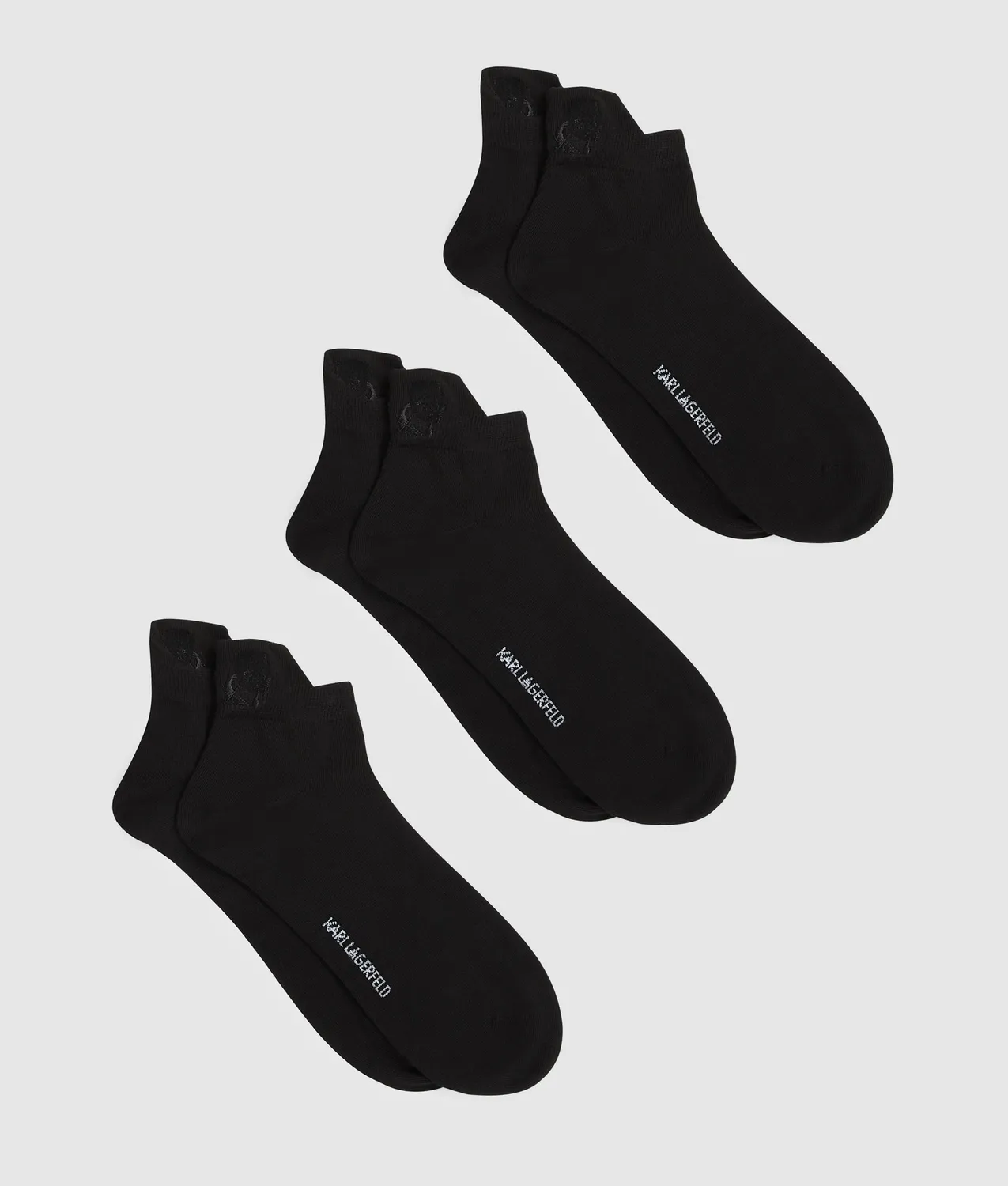 Karl Lagerfeld Kameo Kurzsocken 3er-Pack Baumwolle