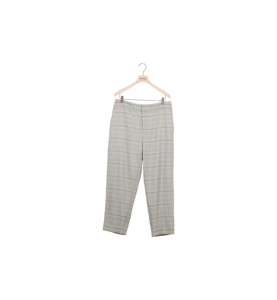 Mos Mosh MMOli Elly Hose Burnt Olive Gr. 40 kariert