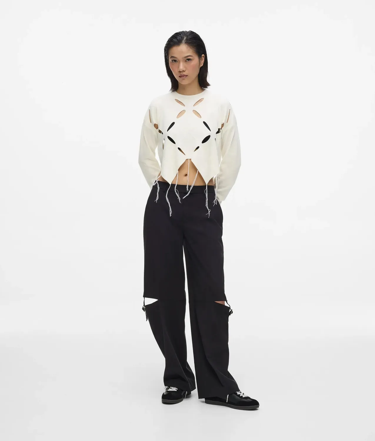 Karl Lagerfeld KL Jeans Argyle Stricktop Cut-Out