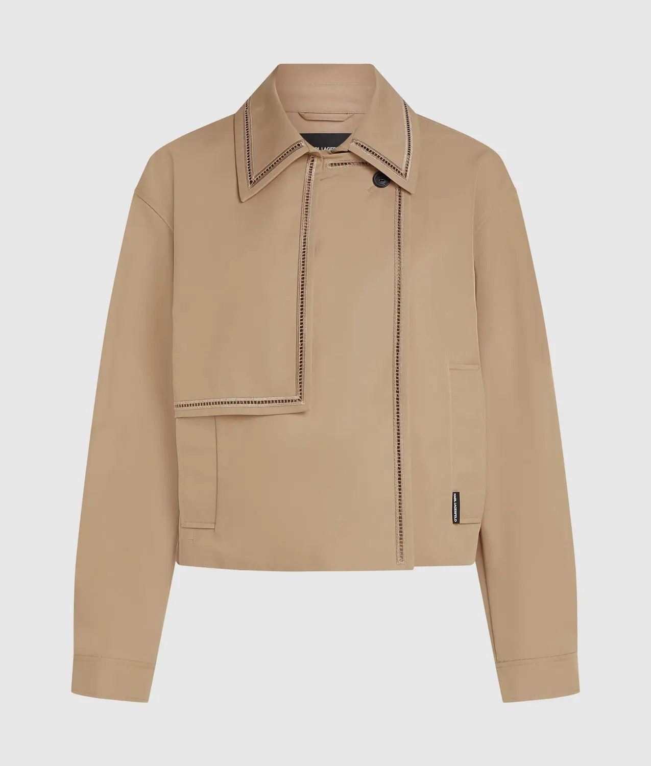 Karl Lagerfeld Cut-out Embroidery Trenchcoat kurz