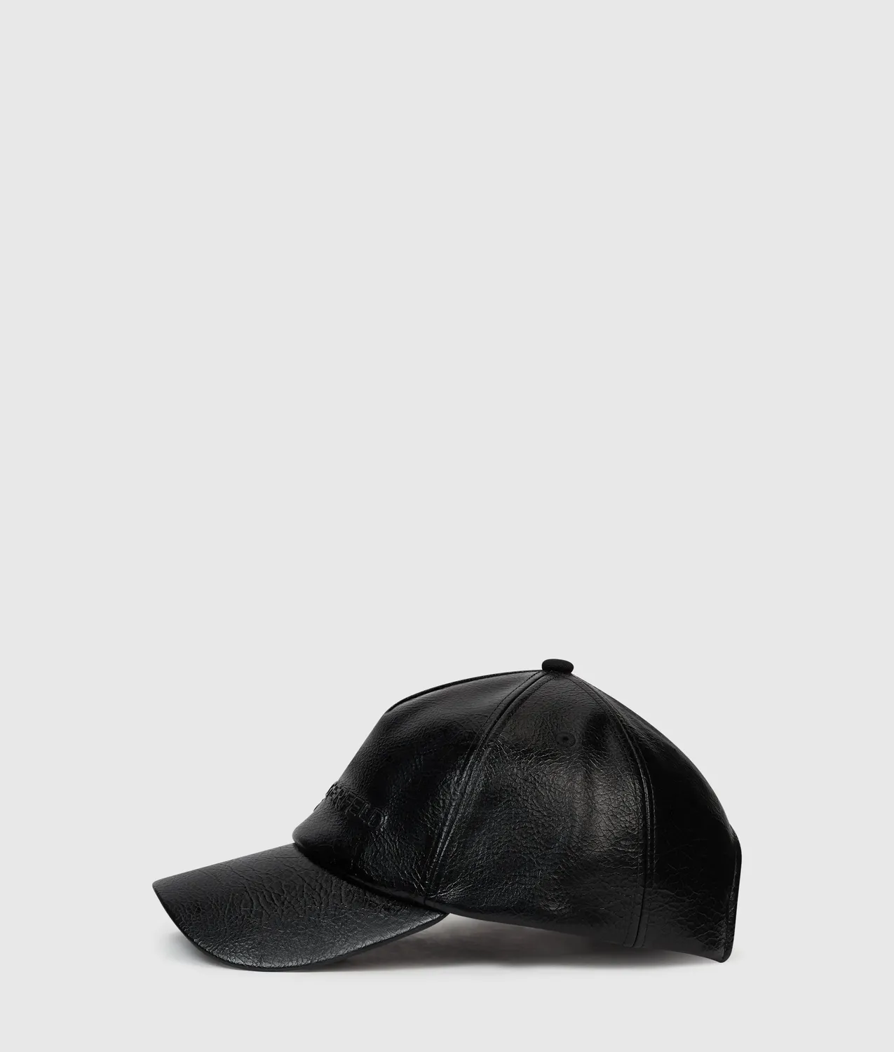 Karl Lagerfeld KL Jeans Cap One Size Kunstleder Cracked-Optik