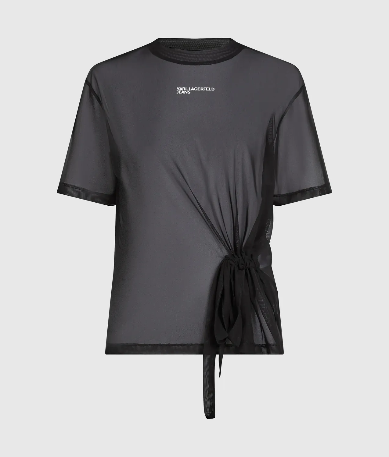 Karl Lagerfeld KL Jeans Mesh T-Shirt Damen schwarz