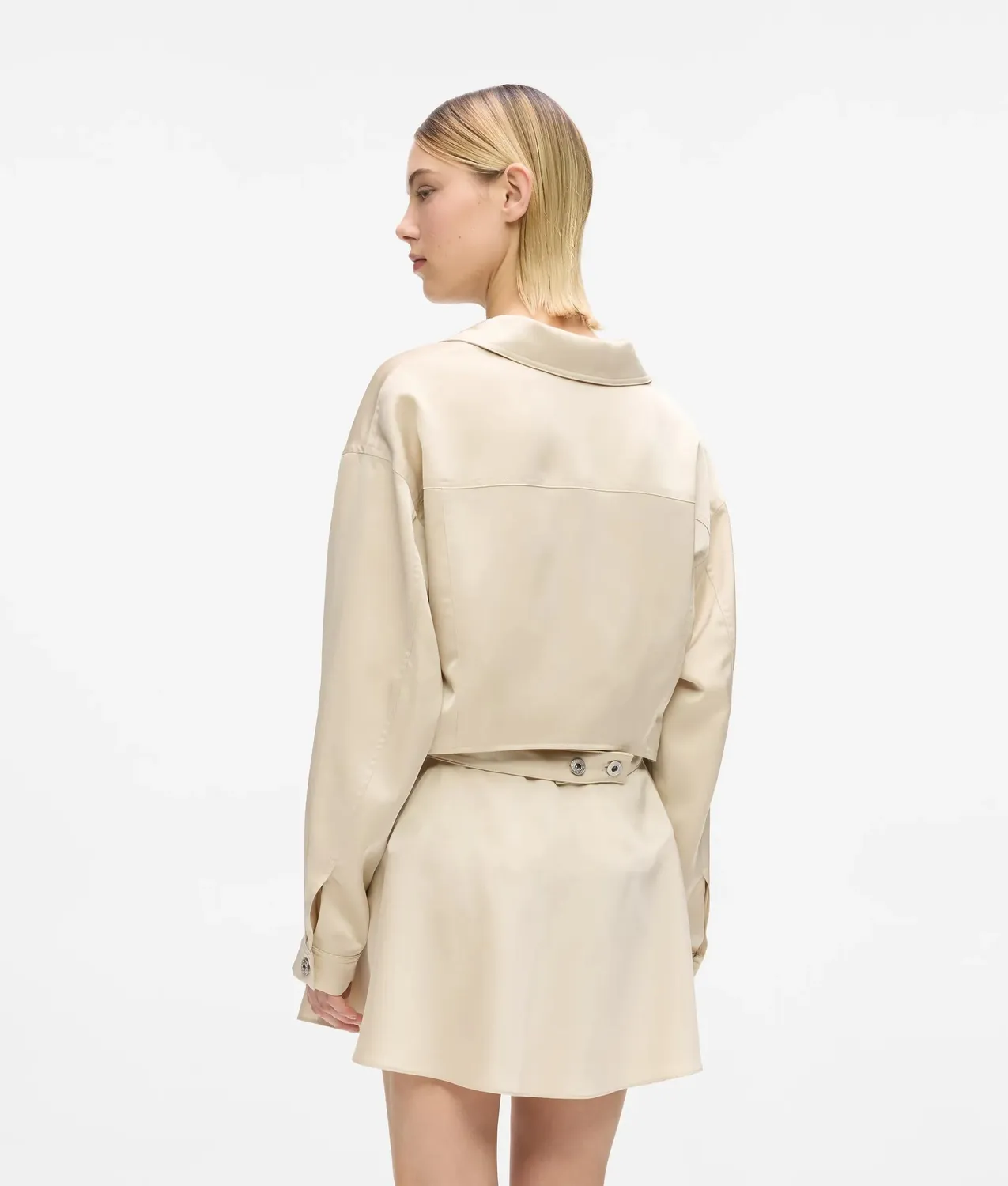 Karl Lagerfeld KL Jeans Satin-Jacke Cut-Out Hardware