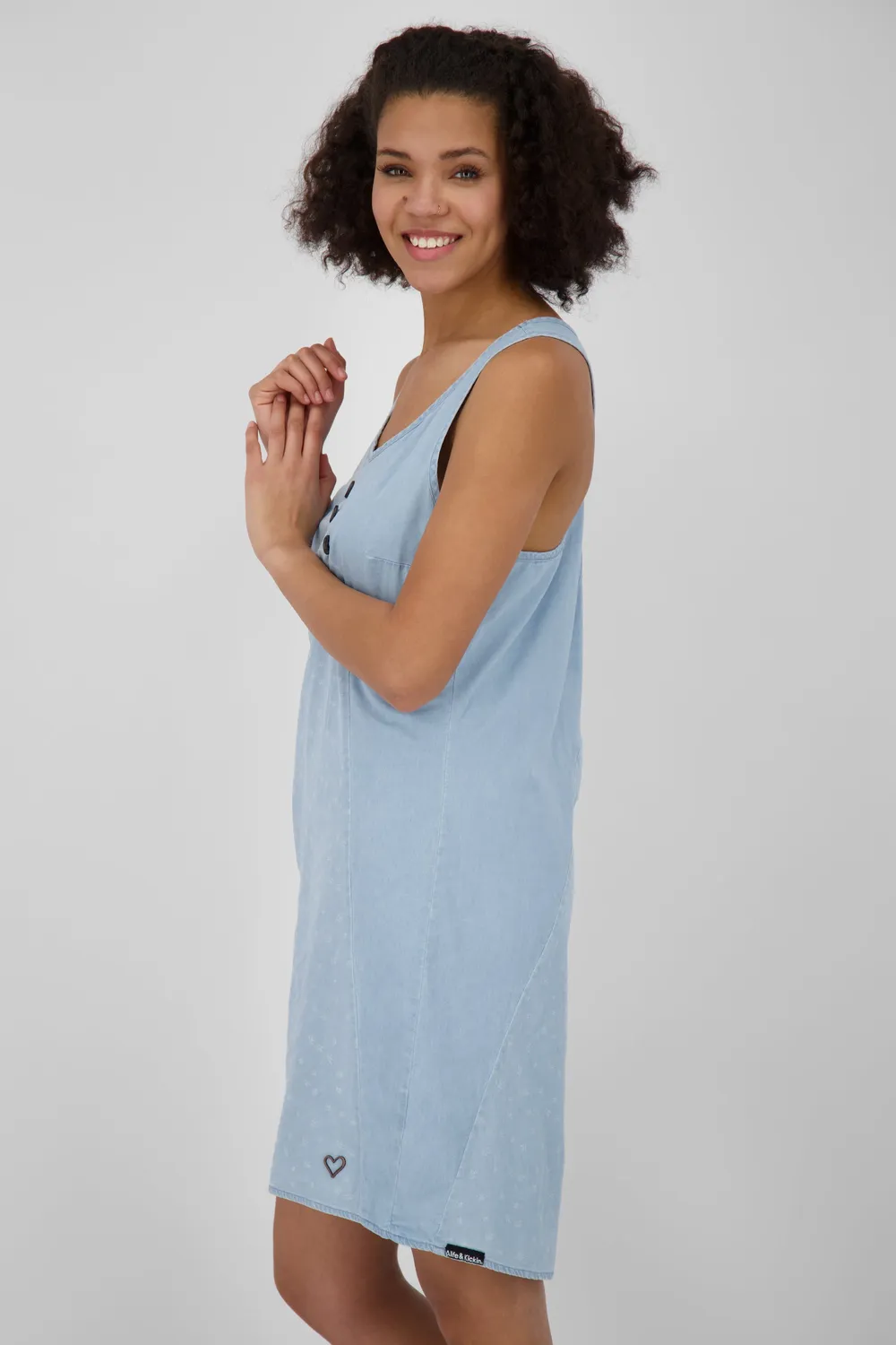 Alife & Kickin CameronAK DNM B Kleid hellblau kurz