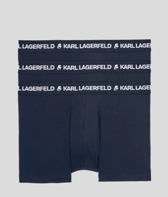 Karl Lagerfeld Logo Trunks 3er Pack Bio-Baumwolle