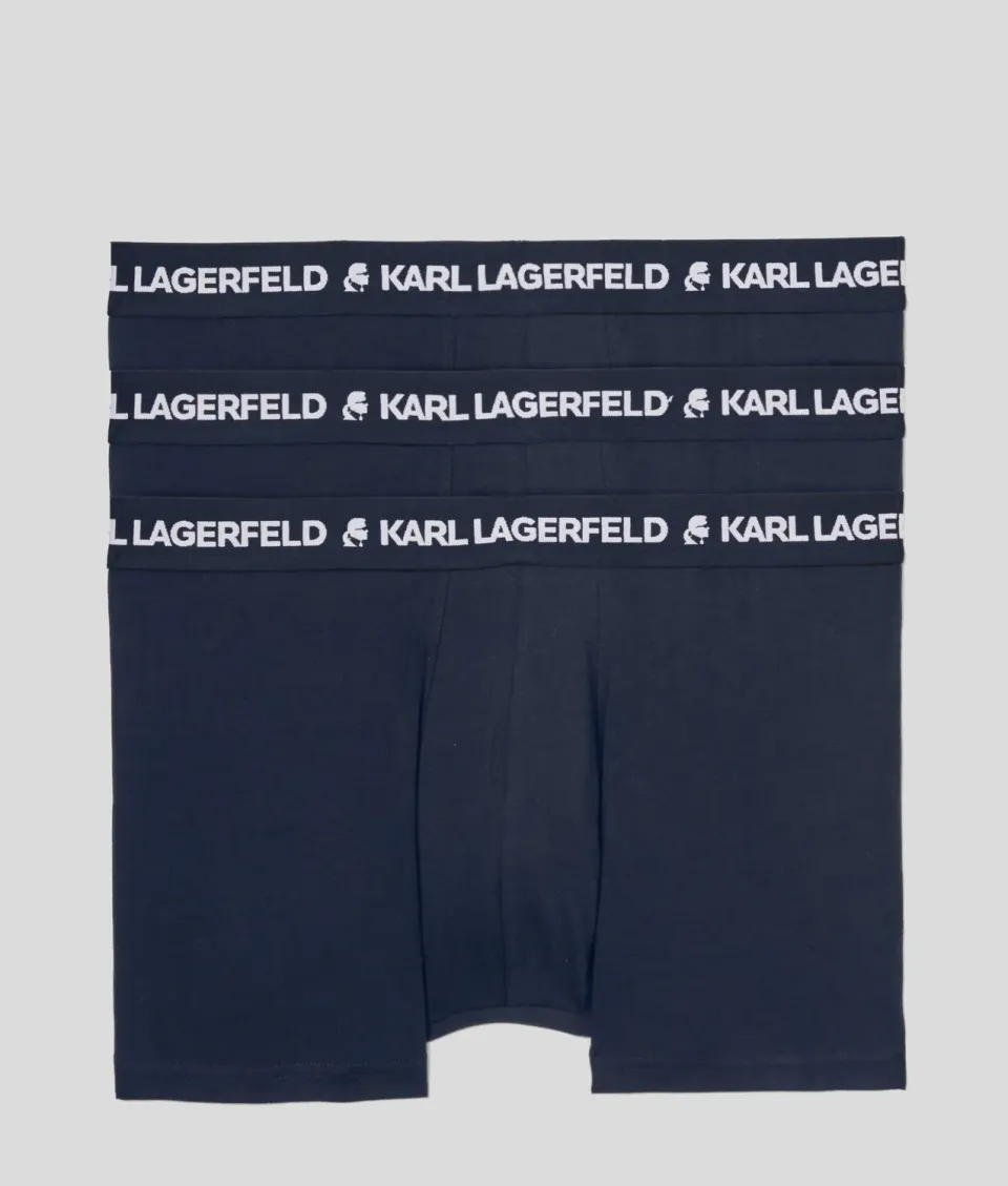 Karl Lagerfeld Logo Trunks 3er Pack Bio-Baumwolle