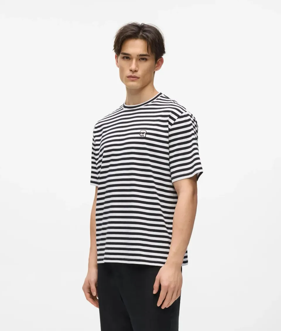 Karl Lagerfeld Ikon Relaxed T-Shirt gestreift Herren