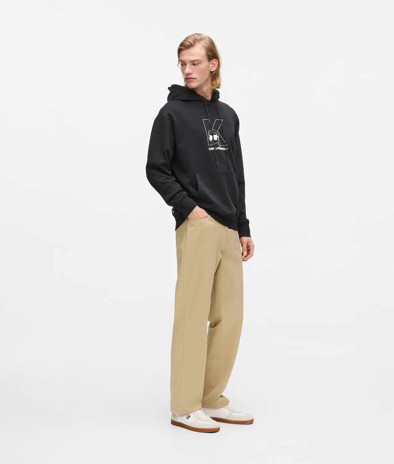 Karl Lagerfeld Ikon K-Initial Hoodie Bio-Baumwolle