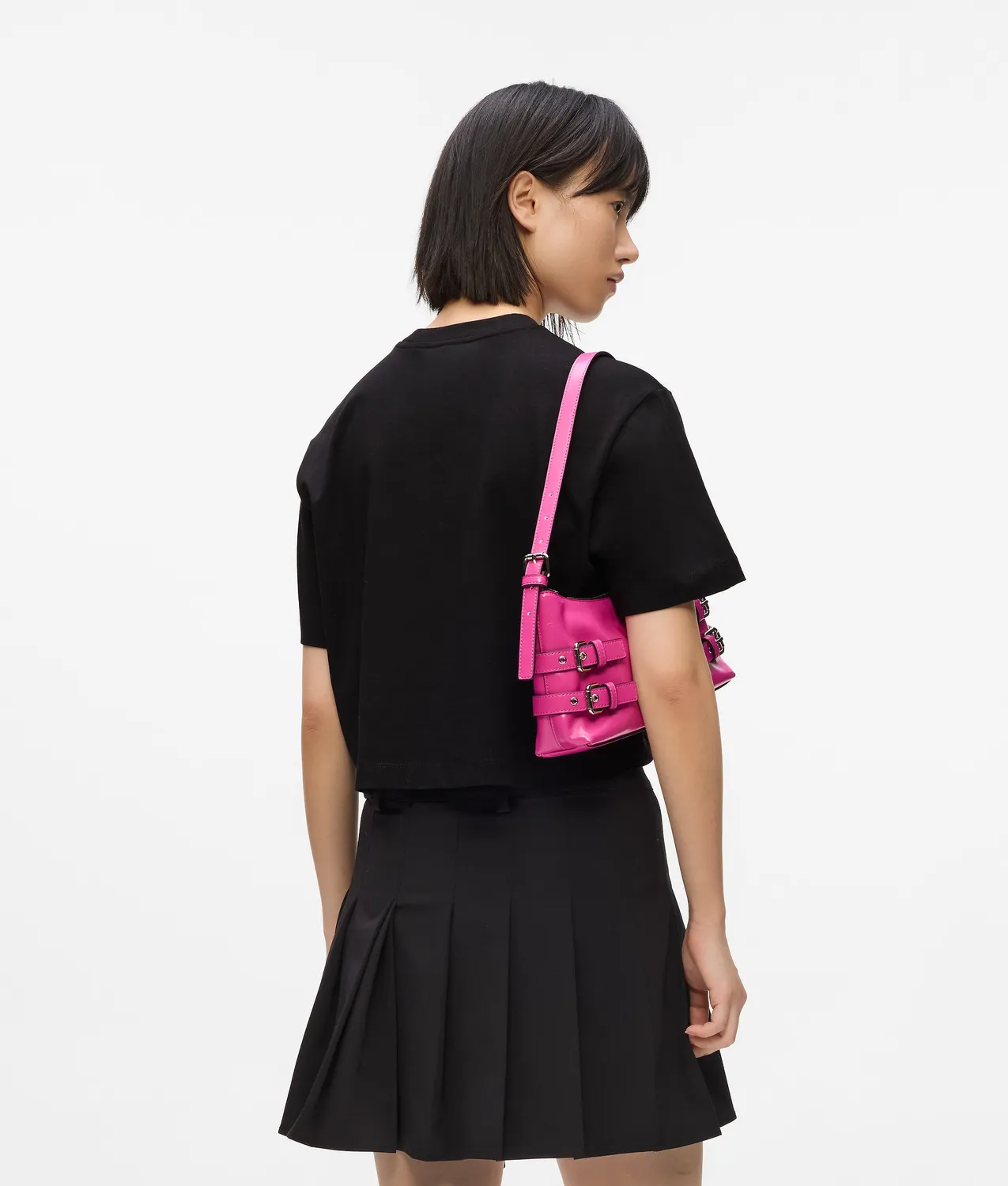 Karl Lagerfeld Cropped Graffiti T-Shirt Damen Baumwolle