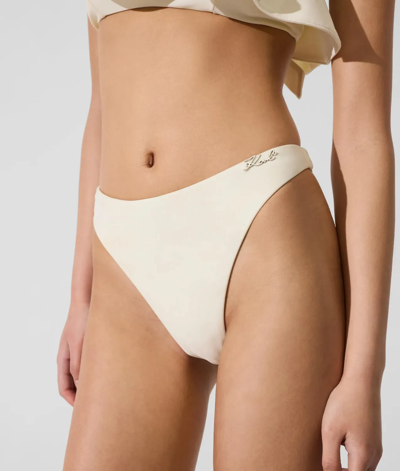 Karl Lagerfeld Signature Bikinihose High-Leg Damen