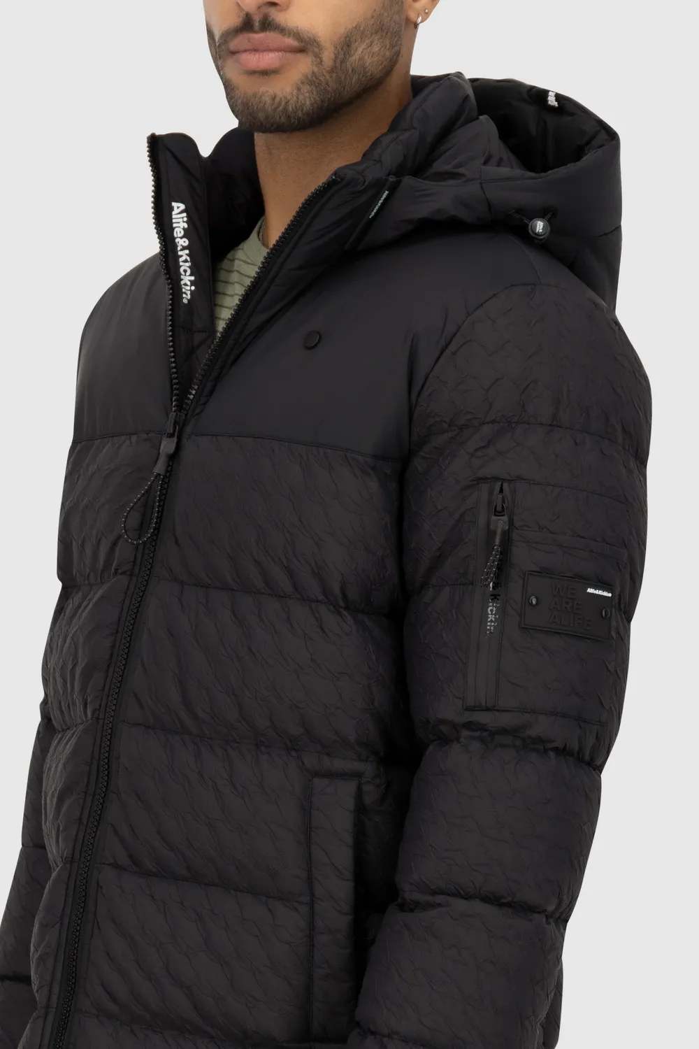 Alife & Kickin BeatAK A Pufferjacke schwarz Herren Winter
